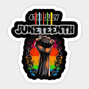 Juneteenth Celebration - Embracing Freedom and Heritage Sticker